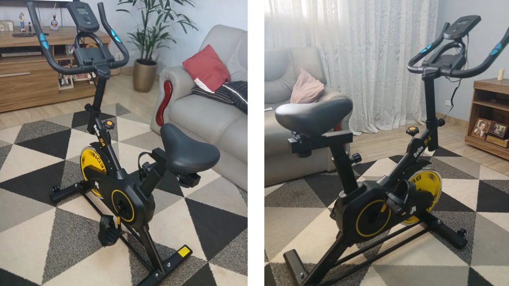 Bicicleta Ergométrica Spinning BeOn S4 na Sala de Casa
