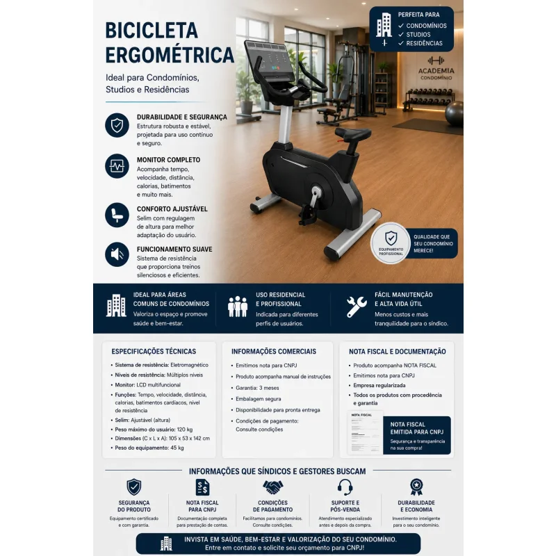 Bicicleta Ergometrica Ahead Sports Vertical Profissional
