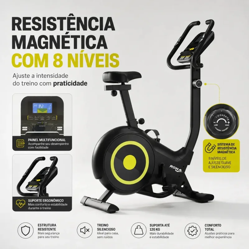 Bicicleta Ergometrica Vertical Bonafit Magnetica 110kg