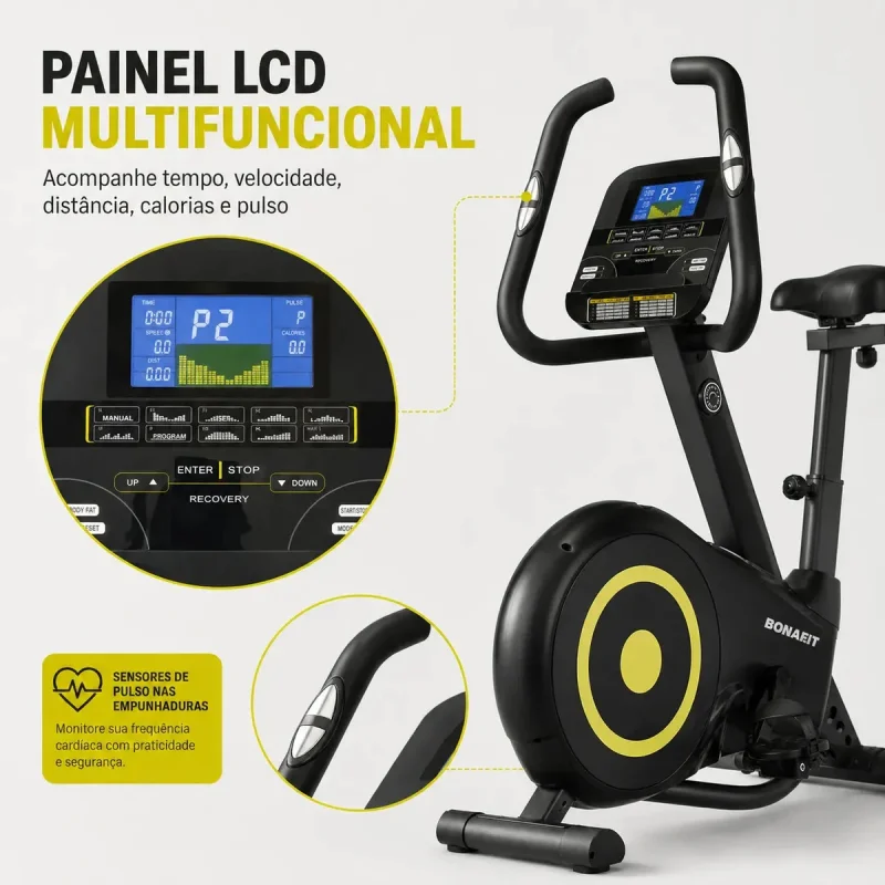 Bicicleta Ergometrica Vertical Bonafit Magnetica 110kg