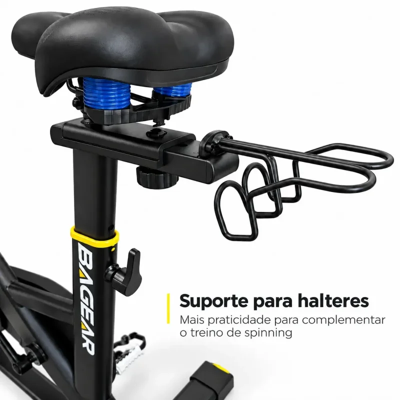 Bicicleta Spinning Bagear Pulse X5 Pro Magnetica 13kg