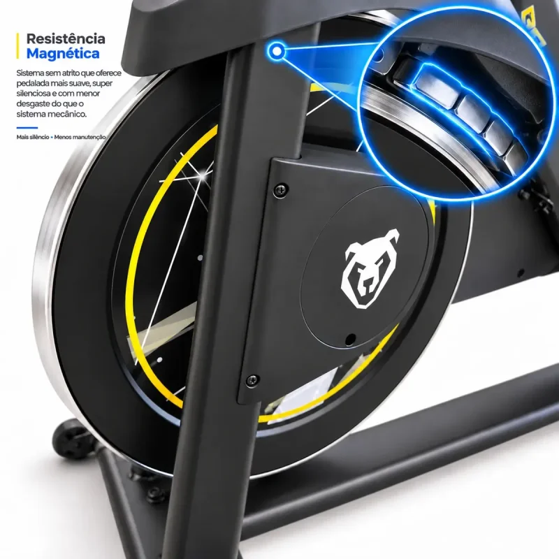 Bicicleta Spinning Bagear Pulse X5 Pro Magnetica 13kg
