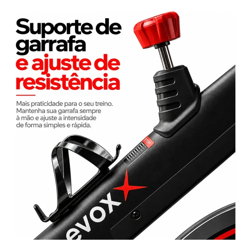 Bicicleta Spinning Evox Fitness X2 Com Disco De 13 Kg