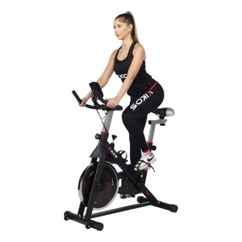 Bicicleta Spinning Kikos F5i Roda 10kg Suporta Ate 120kg