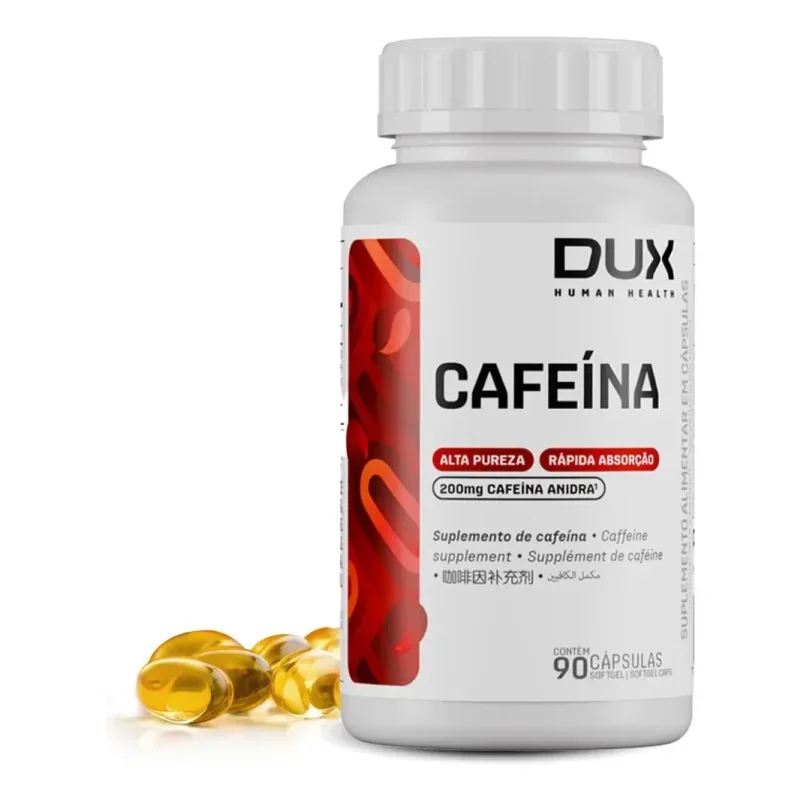 Cafeína Dux Nutrition 90 Cápsulas Termogênico Pré-Treino