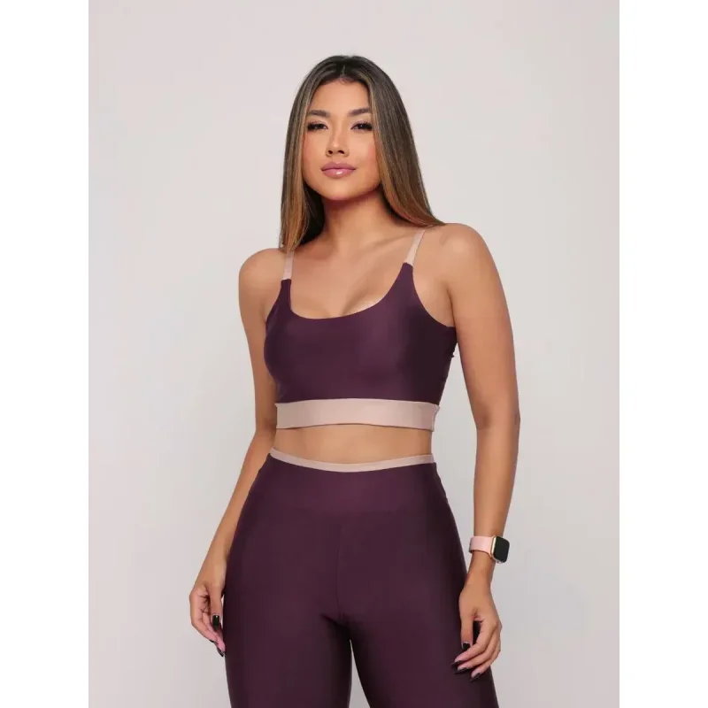Conjunto Academia Calça Legging e Top Zero Transparência