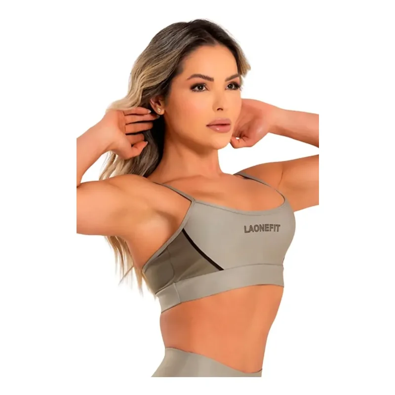 Conjunto Fitness Feminino Calca E Top Laonefit Forte