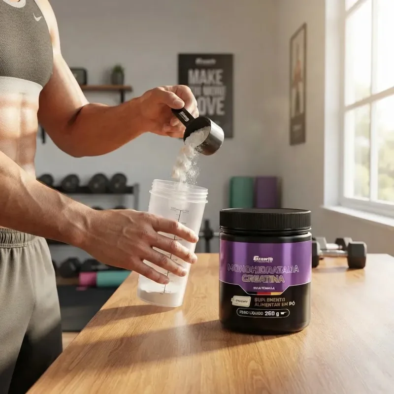Creatina Creapure Growth Supplements 250g Sem Sabor