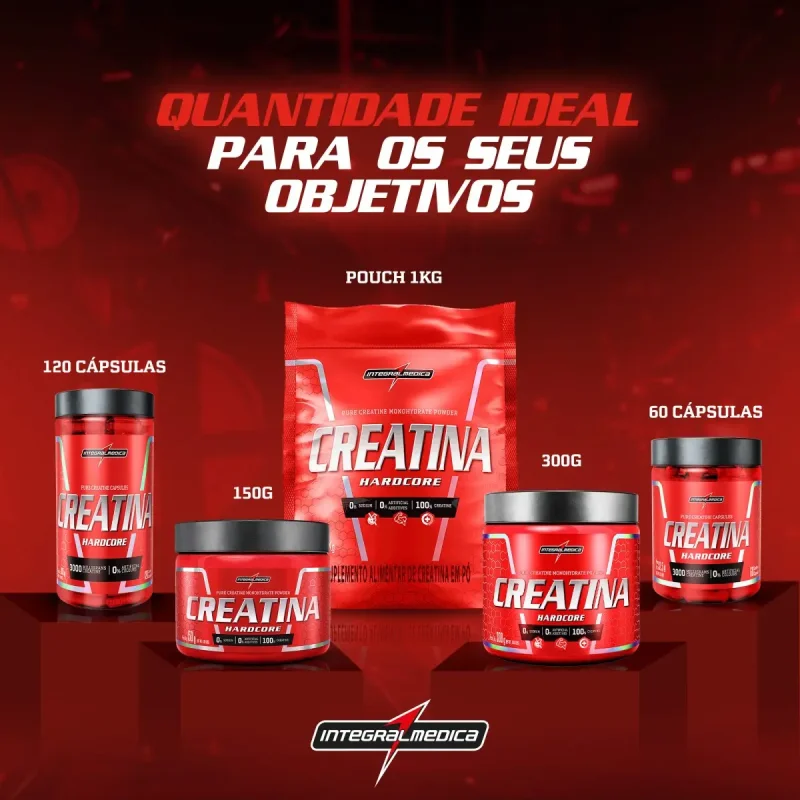 Creatina Integralmedica Hardcore 120 Capsulas 105g