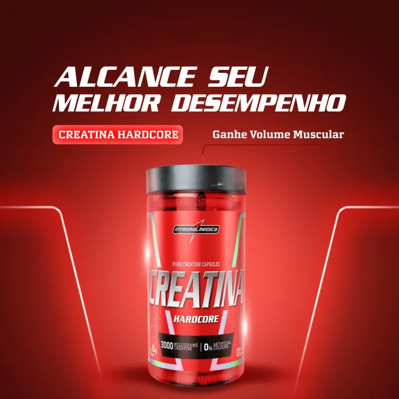 Creatina Integralmedica Hardcore 120 Capsulas 105g