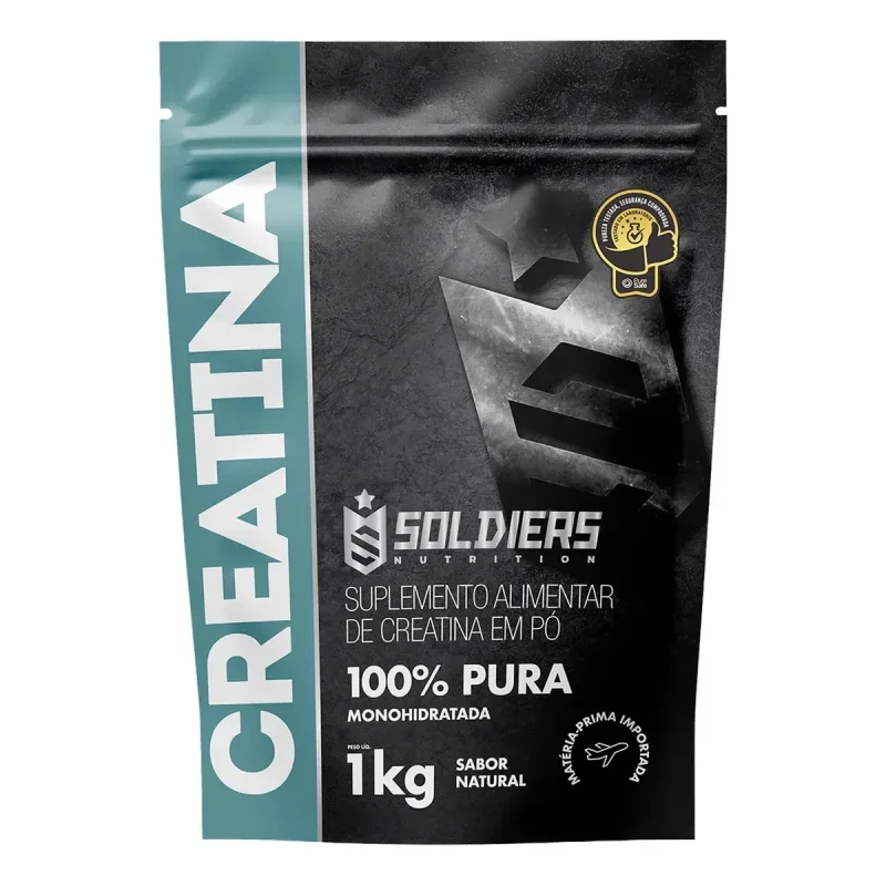 Creatina Soldiers Nutrition Monohidratada Sem Sabor 1kg