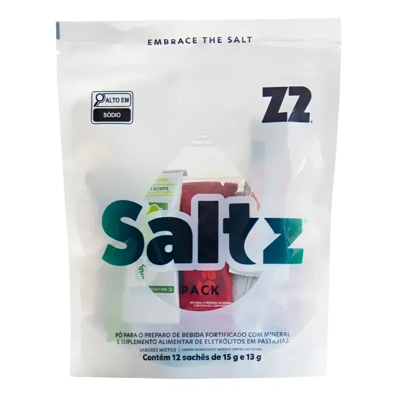 Eletrólitos Z2 Saltz Pack 12 Unidades Sticks e Pastilhas