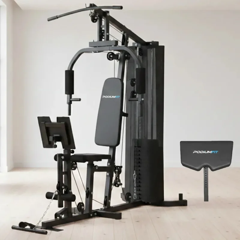 Estacao De Musculacao Podiumfit Me500 Com Leg Press 80kg