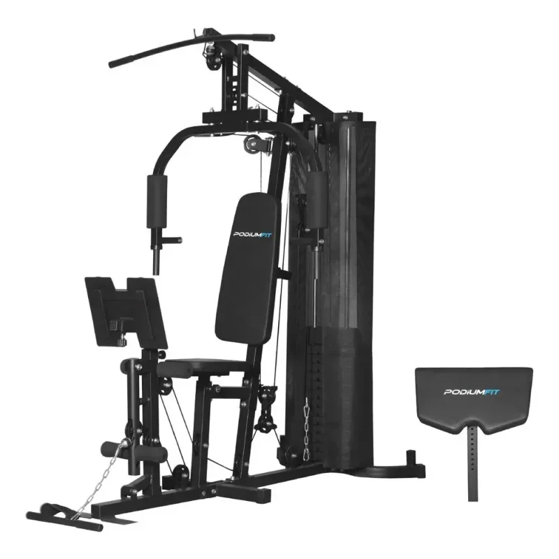 Estação de Musculação PodiumFit ME500 com Leg Press 80kg
