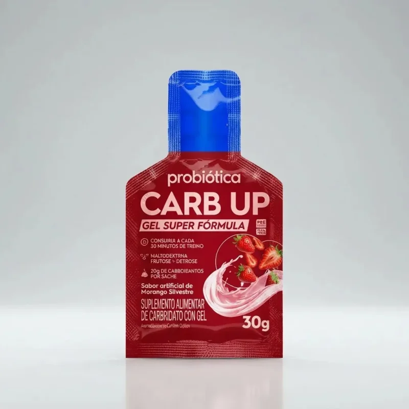 Gel Carboidrato Probiotica Carb Up Morango Silvestre 10 Un
