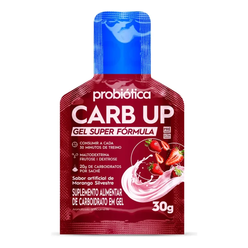 Gel Carboidrato Probiotica Carb Up Morango Silvestre 10 Un
