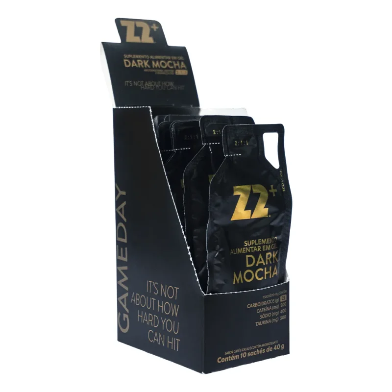 Gel Energetico Z2 Dark Mocha 40g Caixa Com 10 Unidades