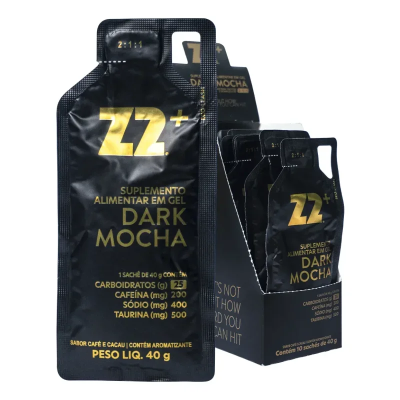 Gel Energético Z2+ Dark Mocha 40g Caixa com 10 Unidades