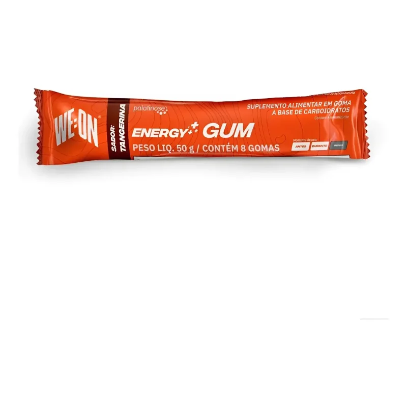 Goma Gel Carbo Energy Gum Weon Tangerina 12 Saches