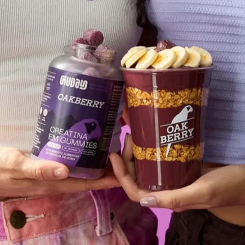 Guday Creatina Gummies Acai Oakberry 300g 60 Unidades
