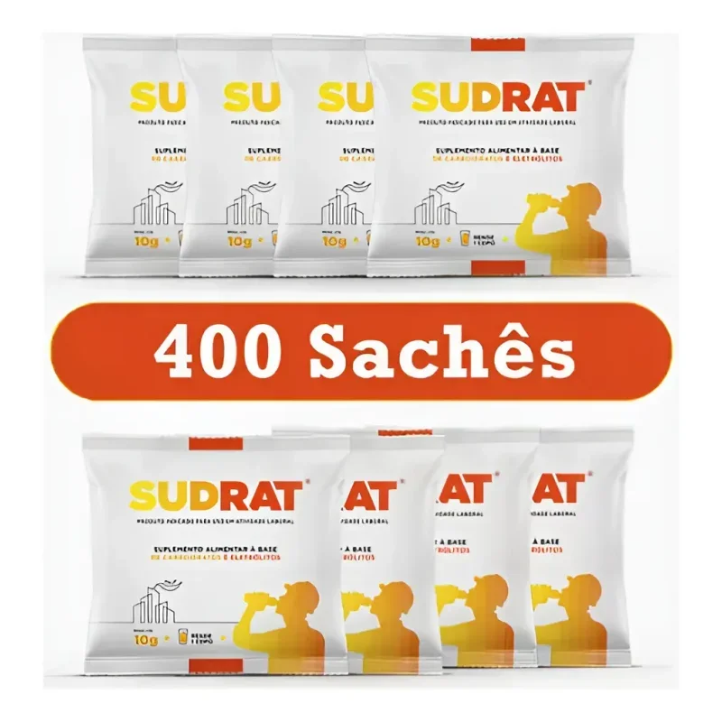 Isotônico em Pó Sudrat 10g Caixa com 400 Sachês