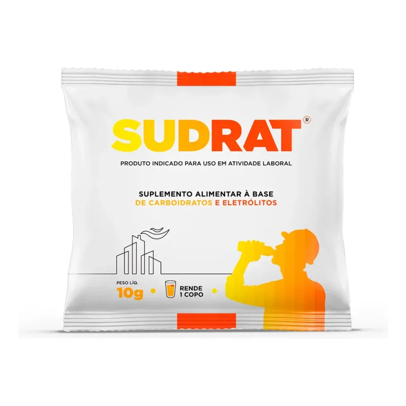 Isotonico Em Po Sudrat Tangerina 100 Saches De 10g