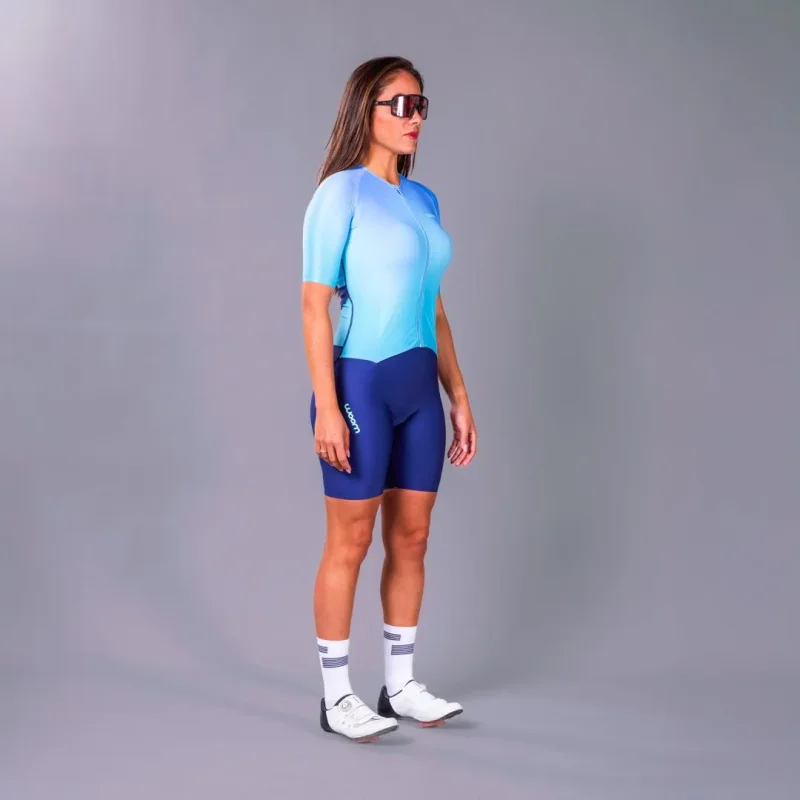 Macaquinho Triathlon 140 Woom Feminino Azul