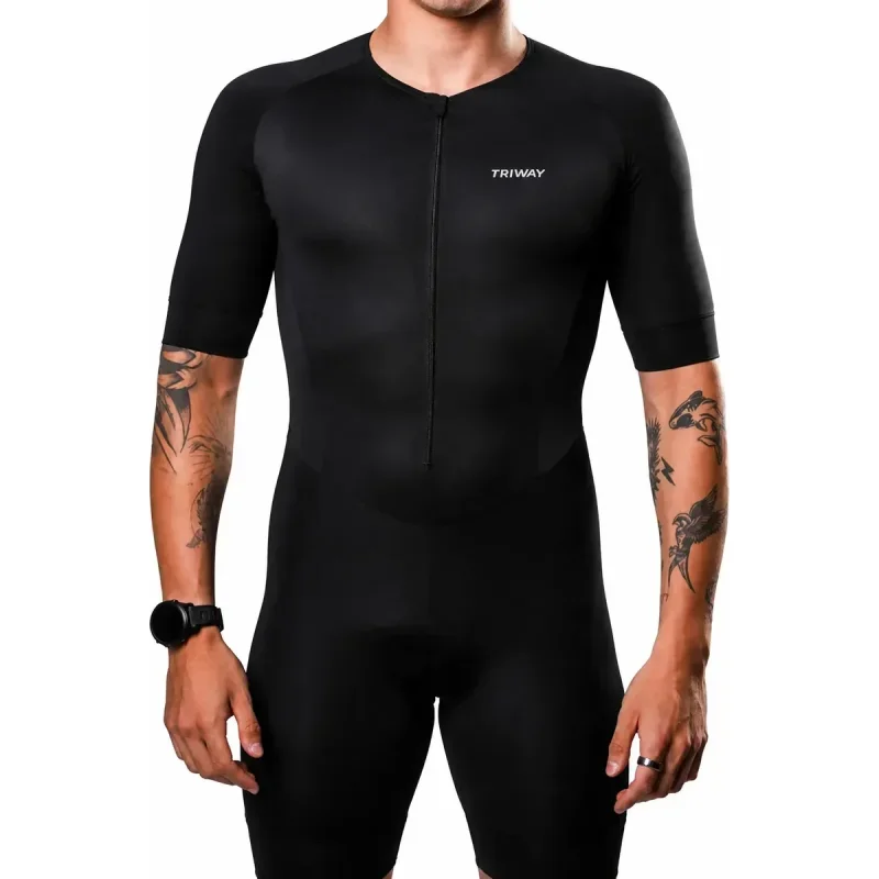 Macaquinho Triathlon Triway Sports Sprint Black Masculino
