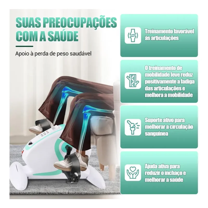 Mini Bicicleta Eletrica Fisioterapia Ergometrica 110v