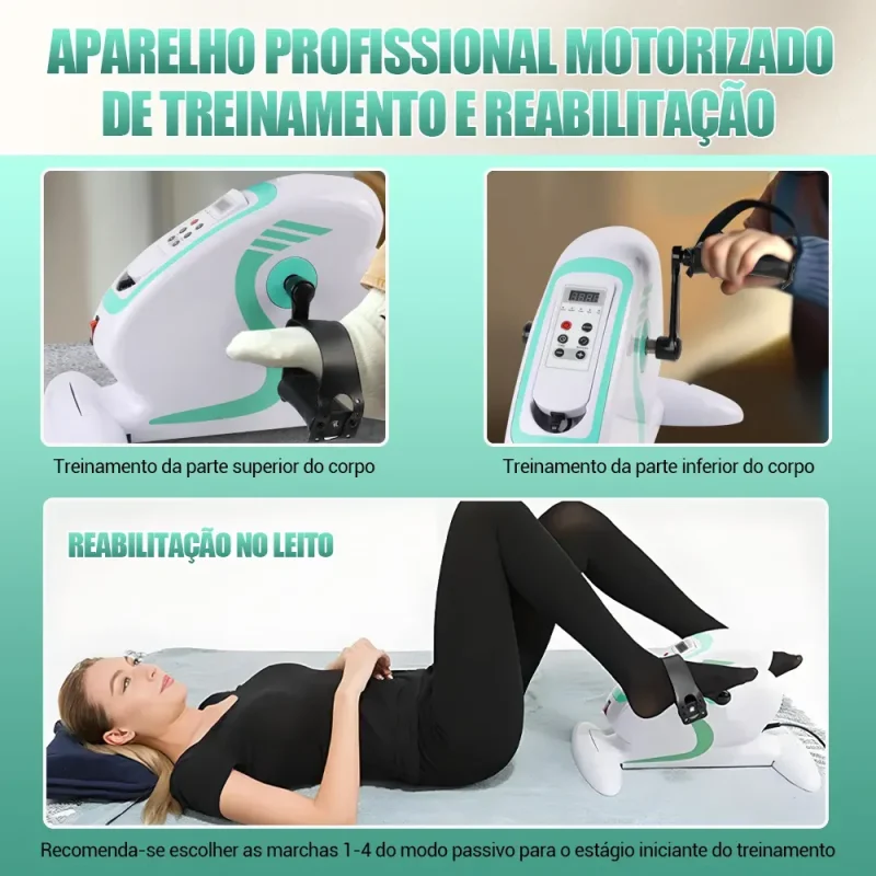 Mini Bicicleta Eletrica Fisioterapia Ergometrica 110v