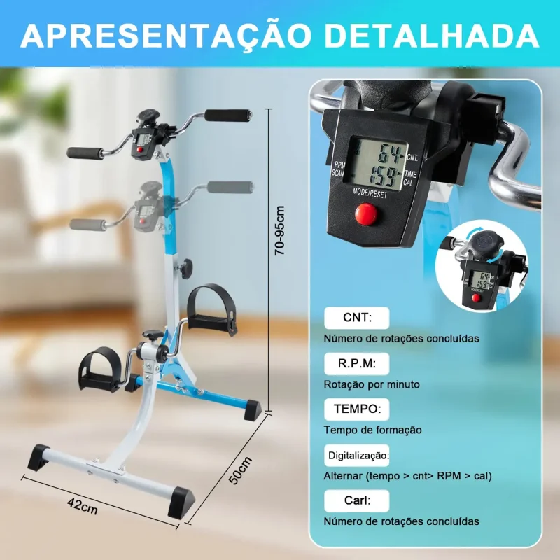 Mini Bicicleta Ergometrica Joyfox Fitness Idosos