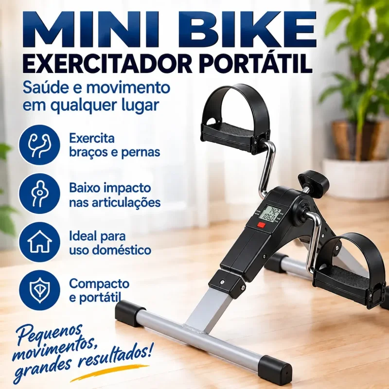 Mini Bike Ergometrica Dobravel Fittop Com Display Digital