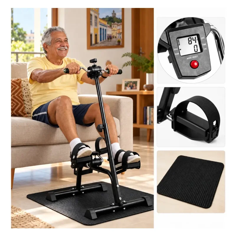 Mini Bike Fisioterapia Com Monitor Lcd E Apoio Lumicasa