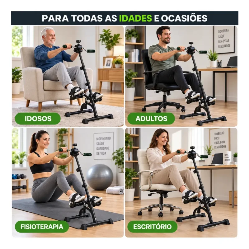 Mini Bike Fisioterapia Com Monitor Lcd E Apoio Lumicasa