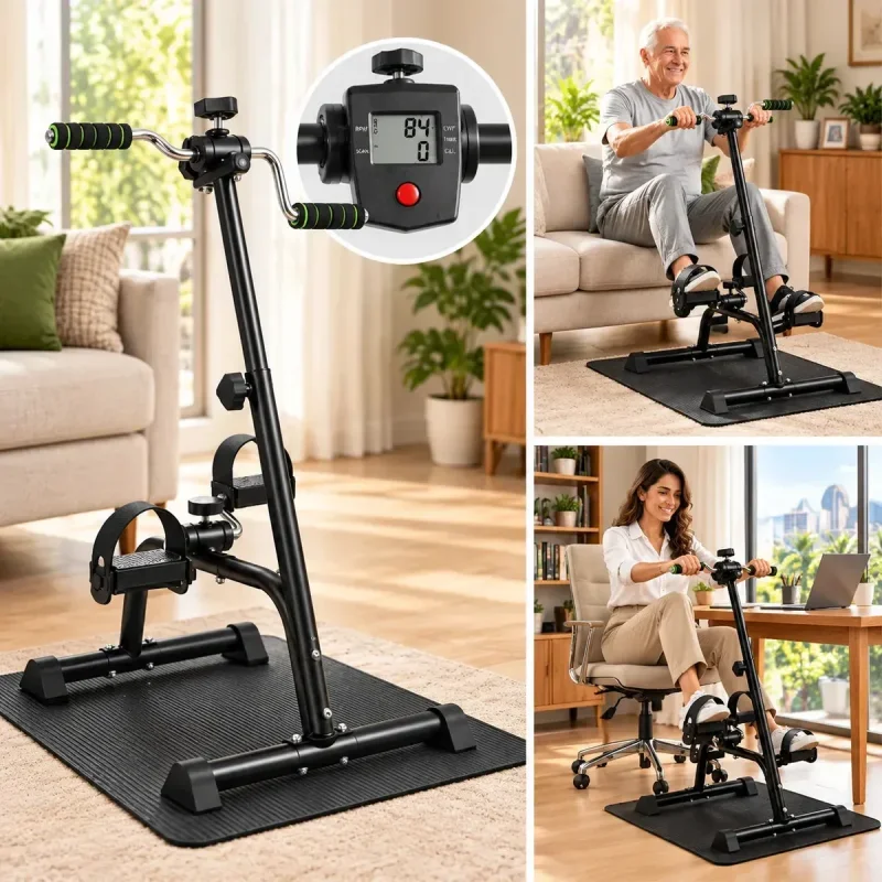Mini Bike Fisioterapia com Monitor LCD e Apoio LumiCasa