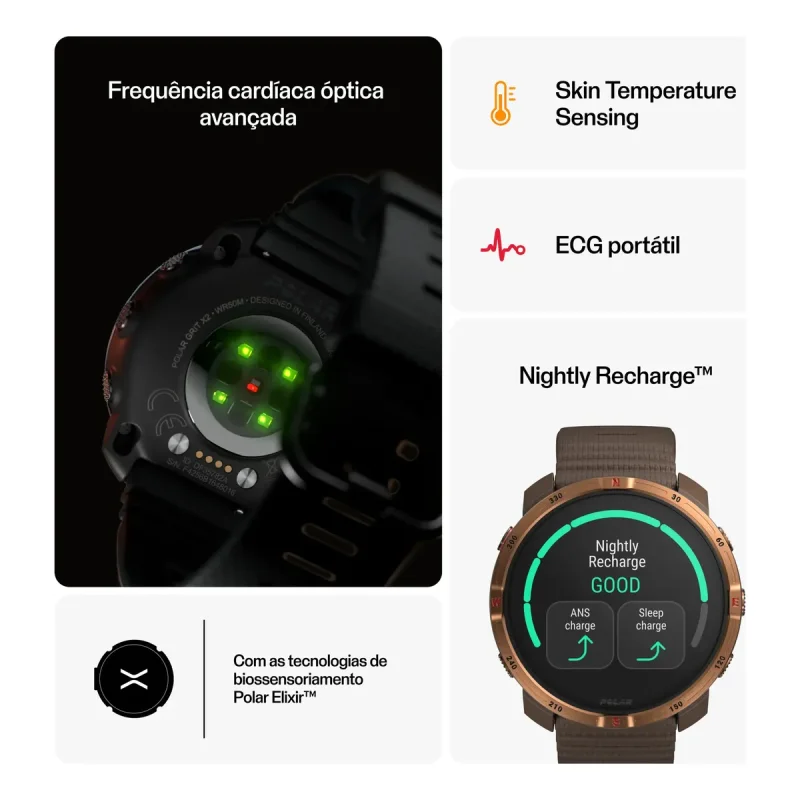 Polar Grit X2 Brown Copper Relogio Gps Outdoor