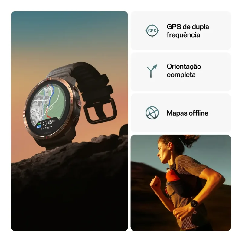 Polar Grit X2 Brown Copper Relogio Gps Outdoor