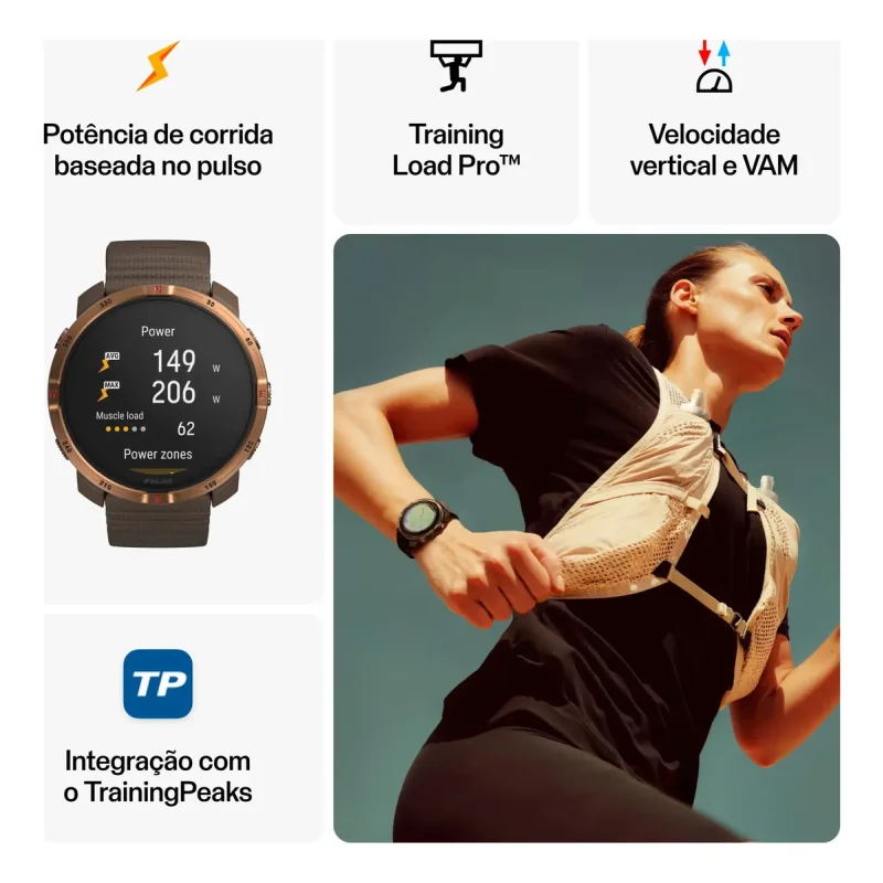 Polar Grit X2 Brown Copper Relogio Gps Outdoor