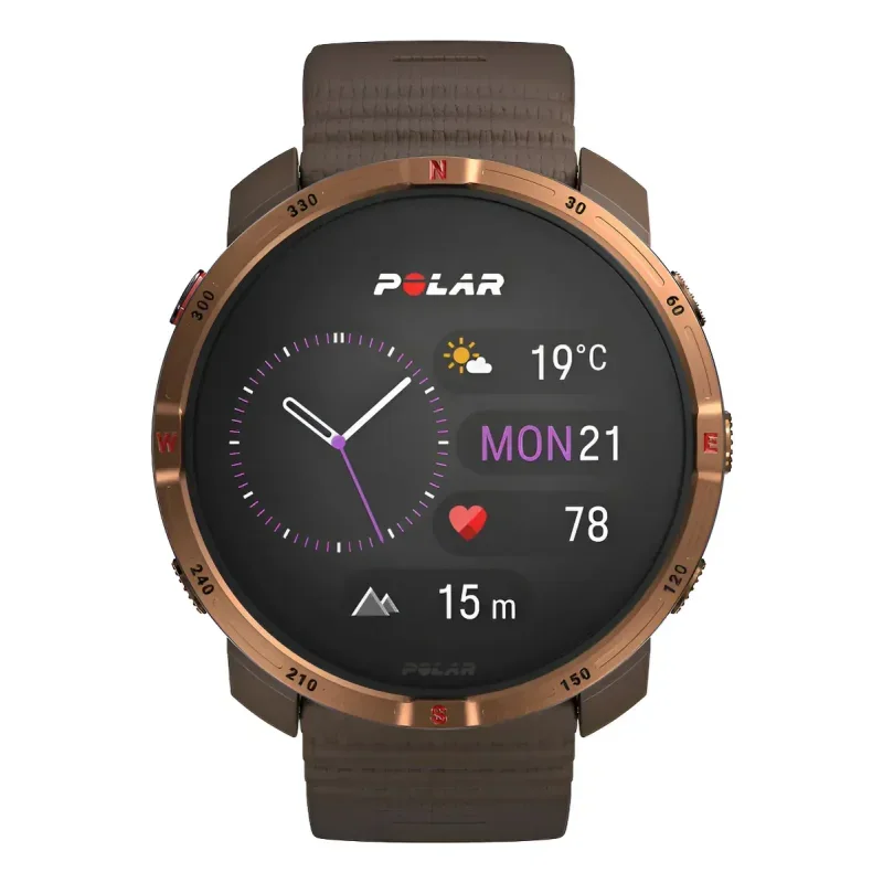 Polar Grit X2 Brown Copper Relógio GPS Outdoor