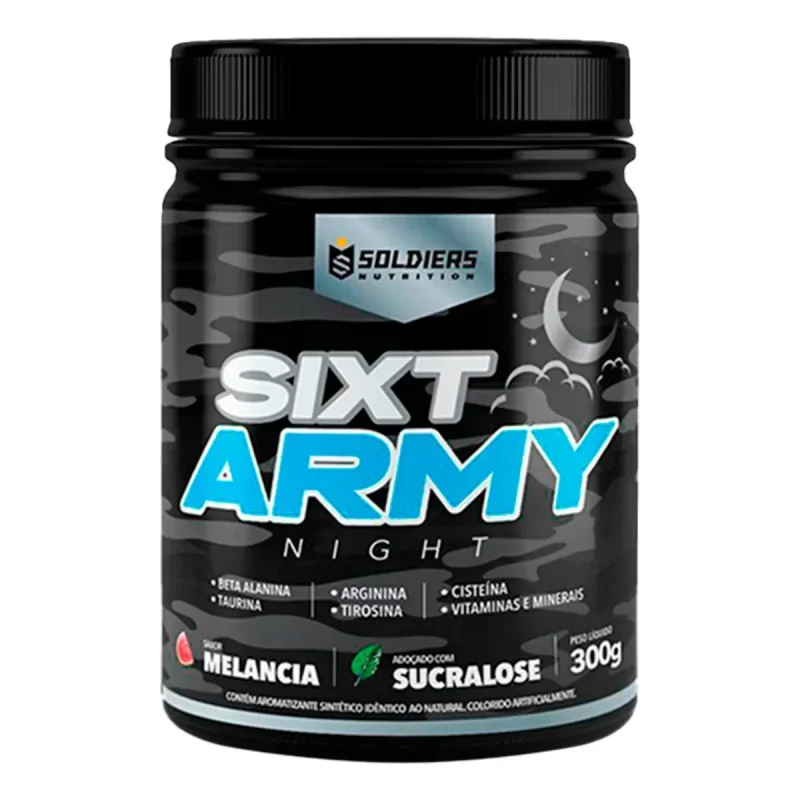 Pré-Treino Sixt Army Night Soldiers Nutrition 300g Melancia