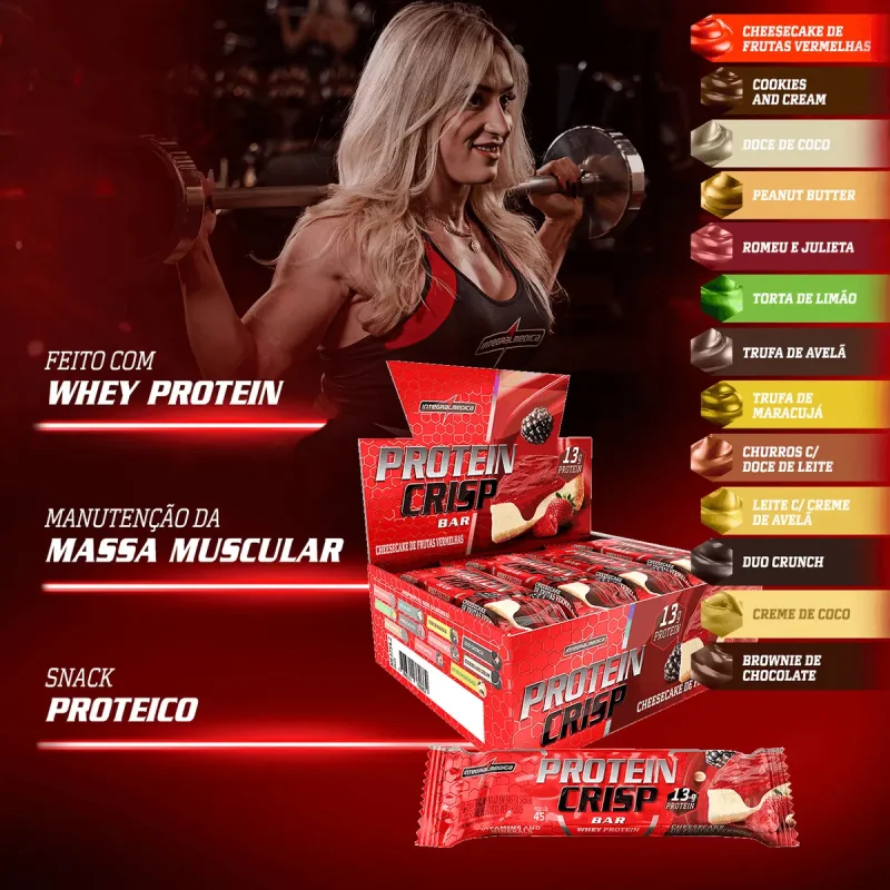 Protein Crisp Bar Integralmedica Ninho Com Avela 12un