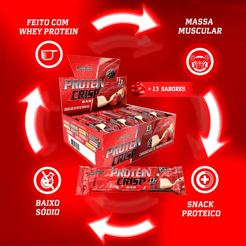 Protein Crisp Bar Integralmedica Ninho Com Avela 12un
