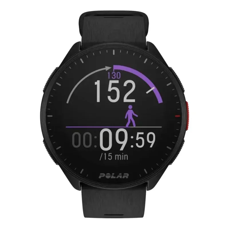 Relógio de Corrida Polar Pacer com GPS Preto Oficial