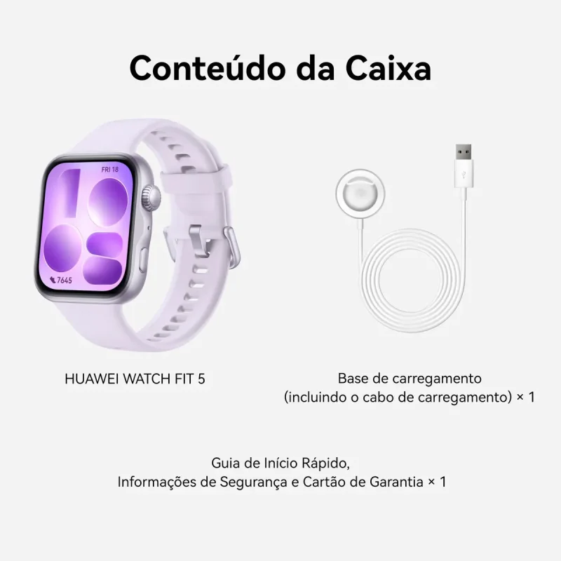 Smartwatch Huawei Watch Fit 5 Amoled Gps Roxo