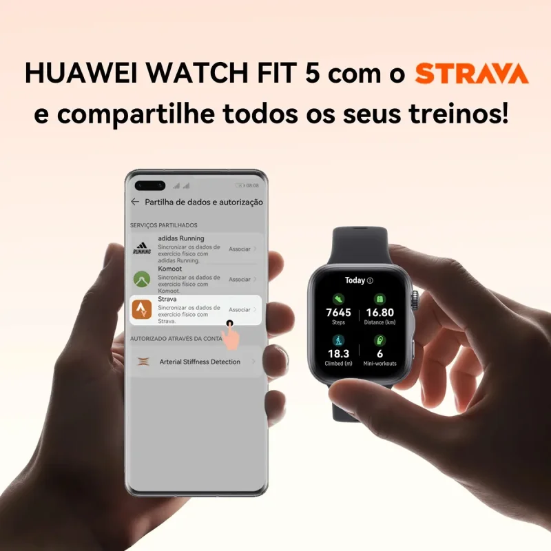 Smartwatch Huawei Watch Fit 5 Amoled Gps Roxo
