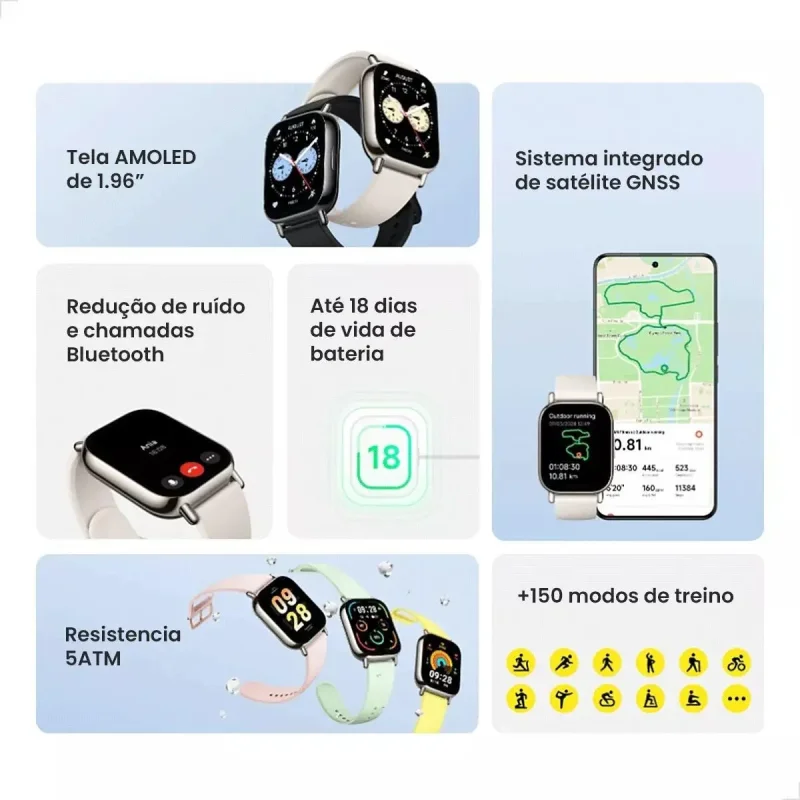 Smartwatch Xiaomi Redmi Watch 5 Lite Gps Amoled 196