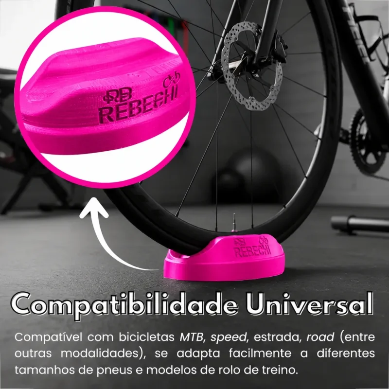 Suporte Roda Dianteira Para Rolo De Treino Bike Mtb E Speed