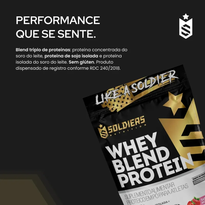 Whey Blend Protein Soldiers Nutrition Cookies 900g