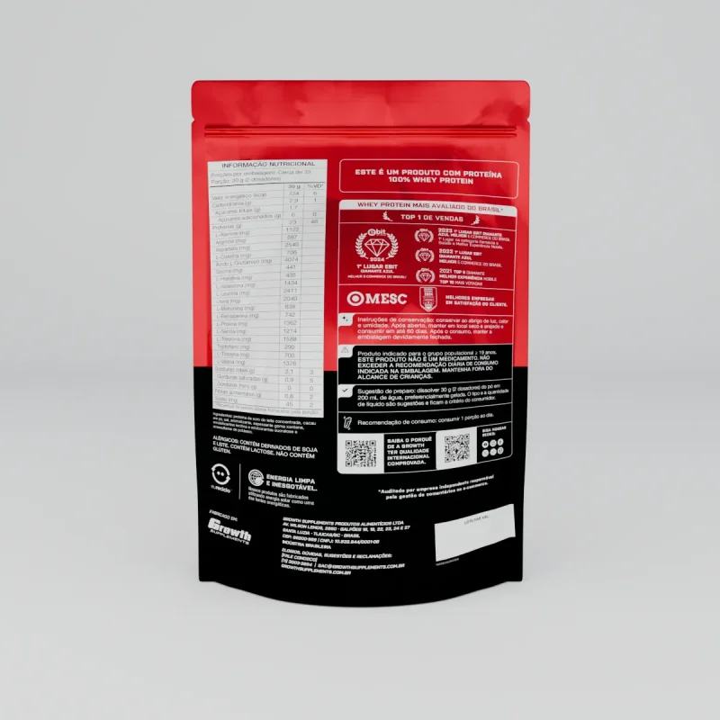 Whey Protein Concentrado 1kg Growth Supplements