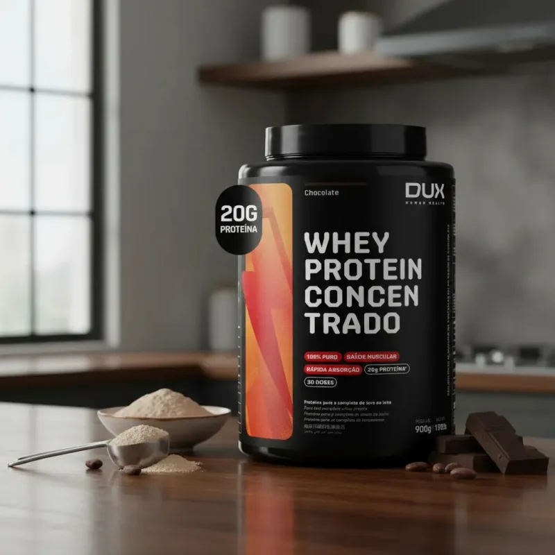 Whey Protein Concentrado Dux Nutrition 900g Chocolate